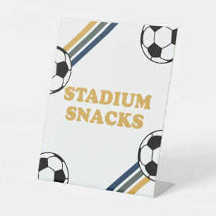 Fußball-Geburtstags-Stadion-Snacks-Essen-Schild Sockelschild