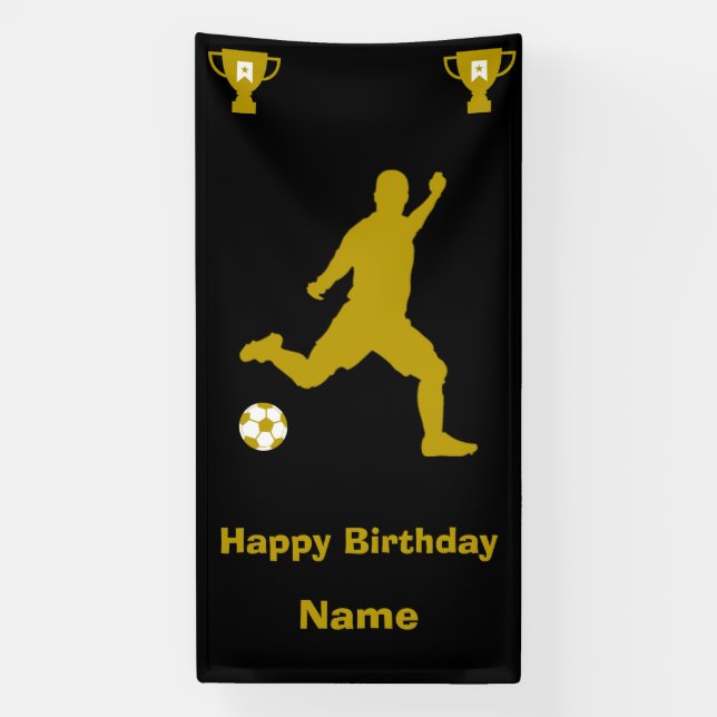 Fußball Geburtstagsbanner Banner (Vertikal)