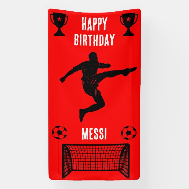 Fußball Geburtstagsbanner Banner (Vertikal)