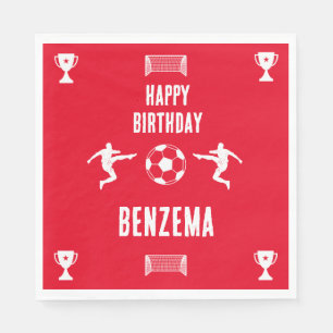 Fußball Geburtstagsbanner Serviette