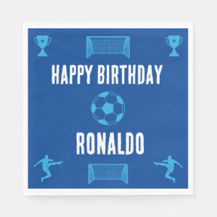 Fußball Geburtstagsbanner Serviette
