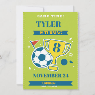 Fußball-Geburtstagseinladung – Goal Sportsthema Einladung