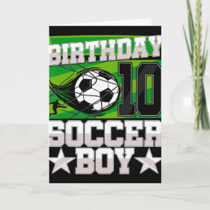 Fußball-Geburtstagsfeier - 10. Geburtstag Junge 10 Karte