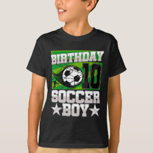 Fußball-Geburtstagsfeier - 10. Geburtstag Junge 10 T-Shirt