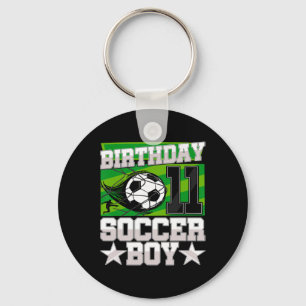 Fußball-Geburtstagsfeier - 11. Geburtstag Junge 11 Schlüsselanhänger