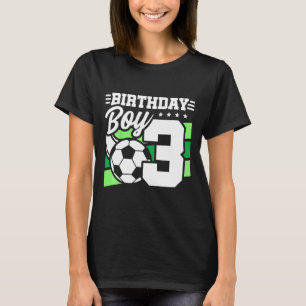 Fußball-Geburtstagsfeier für Kinder - 3-jähriger J T-Shirt
