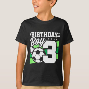 Fußball-Geburtstagsfeier für Kinder - 3-jähriger J T-Shirt