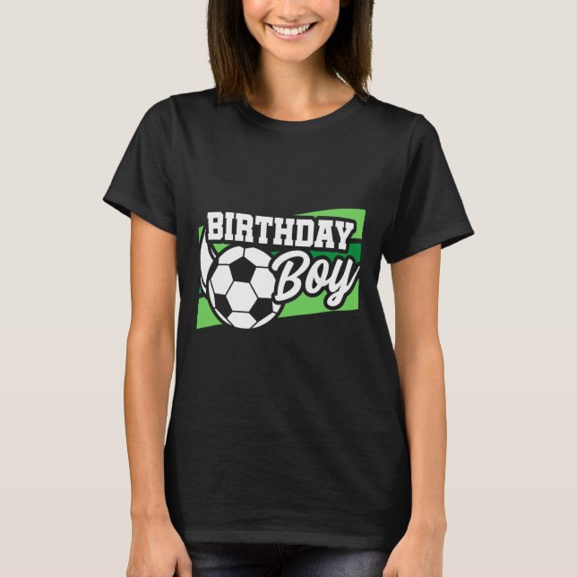 Fußball-Geburtstagsfeier - Geburtstagsjunge - Fußb T-Shirt (Vorderseite)