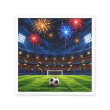 Fußball-Geburtstagsfeier-Papier-Servietten