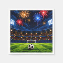 Fußball-Geburtstagsfeier-Papier-Servietten