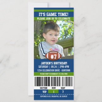 Fußball Geburtstagsfoto Einladung