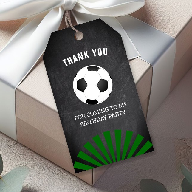 Fußball-Geburtstagspartei Danke Geschenkanhänger (Von Creator hochgeladen)