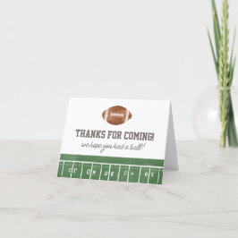 Fußball-Geburtstagspartei Dankeskarte