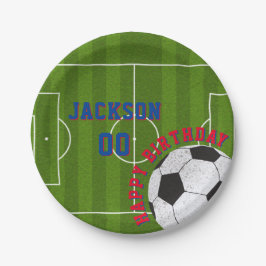 Fußball-Geburtstagspartei Pappteller