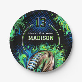 Fußball-Geburtstagspartei Pappteller