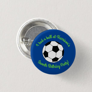 Fußball-Geburtstagsparty Button