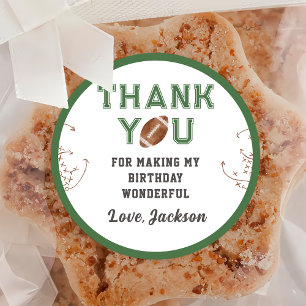 Fußball Geburtstagsparty Classic Round Sticker