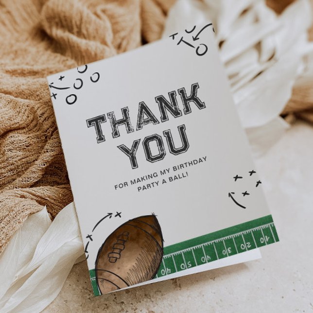 Fußball Geburtstagsparty Danke Karte (Von Creator hochgeladen)