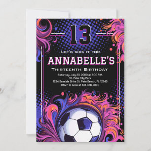 Fußball-Geburtstagsparty Einladung