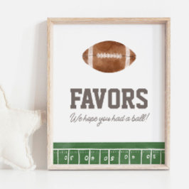 Fußball Geburtstagsparty favorisiert Unterschrift Poster