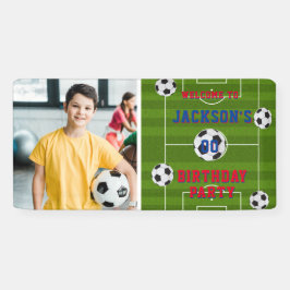 Fußball-Geburtstagsparty Foto Banner