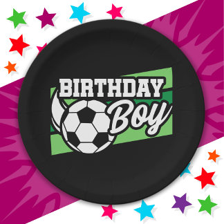 Fußball Geburtstagsparty Kindergeburtstag Boy Pappteller
