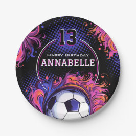 Fußball-Geburtstagsparty Pappteller