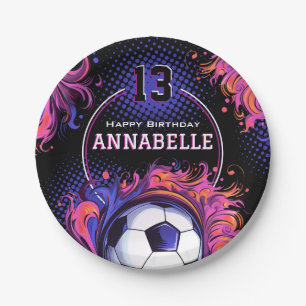 Fußball-Geburtstagsparty Pappteller