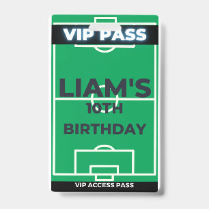 Fußball Geburtstagsparty sie VIP Pass Ausweis
