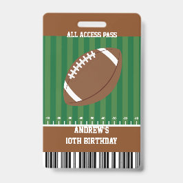 Fußball Geburtstagsparty VIP Pass Ausweis