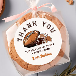 Fußball-Geburtstagsticker Runder Aufkleber