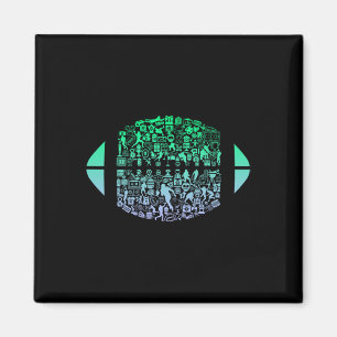 Fußball Gegerät für Fußball Spieler Fanboys Jugend Magnet