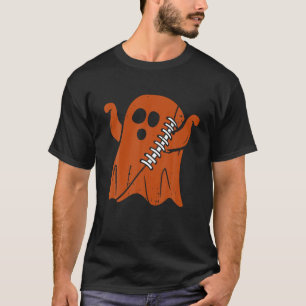 Fußball-Geist-Trick oder Behandlung Lustiges Hallo T-Shirt
