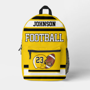 Fußball Gelb - Editierbar Bedruckter Rucksack