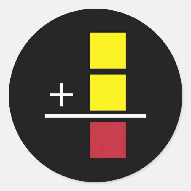 Fußball Gelbe rote Karte Schiedsrichter Sport Runder Aufkleber (Vorderseite)