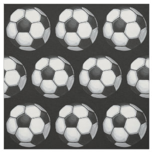 Fußball gemaltes Pattrern Stoff