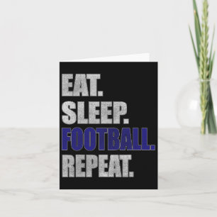 Fußball-Geschenk S essen Schlaf Fußball für Männer Karte