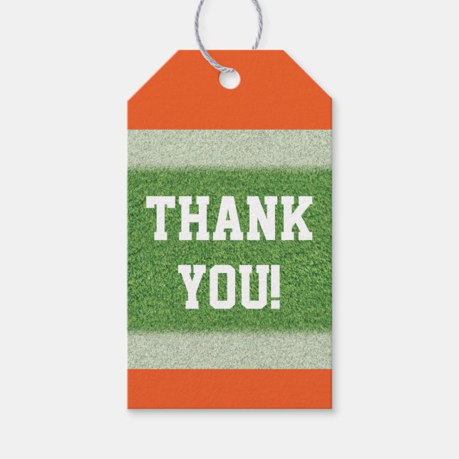 Fußball Geschenkanhänger (Vorderseite)