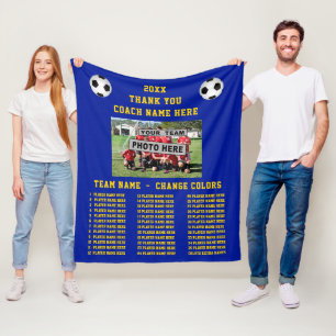 Fußball-Geschenke für Trainer Team-FOTO, Spielerna Fleecedecke