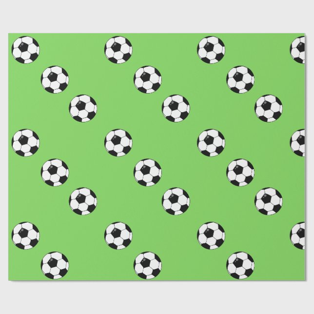 Fußball Geschenkpapier (Flach)