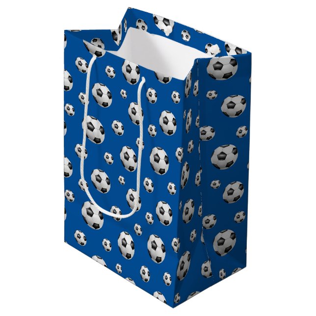 Fußball-Geschenktasche Mittlere Geschenktüte (Vorderseite Schrägansicht)