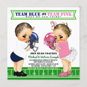 Fußball-Geschlecht decken Einladungen auf