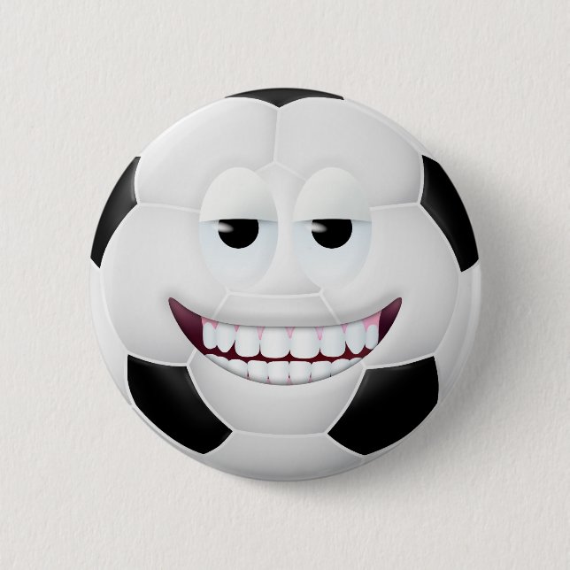 Fußball-Gesicht 2 Button (Vorderseite)