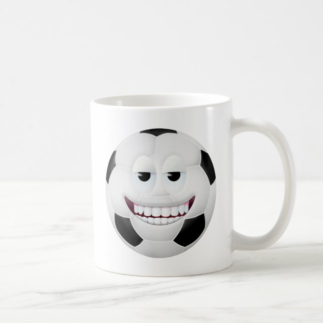 Fußball-Gesicht 2 Kaffeetasse (Rechts)