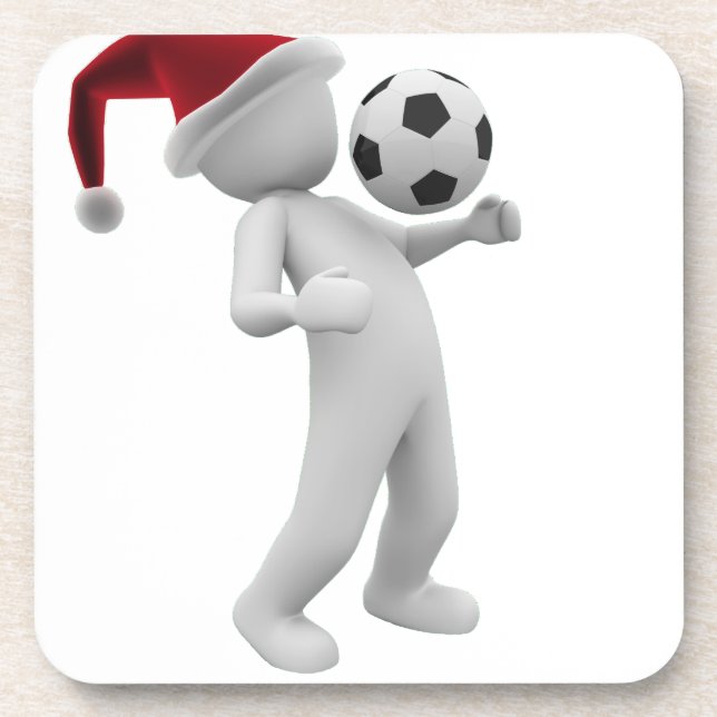 Fußball Getränkeuntersetzer (Vorderseite)