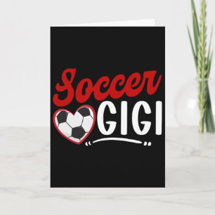 Fußball Gigi Herz Oma Gigi eines Fußballspielers  Karte