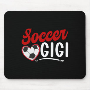 Fußball Gigi Herz Oma Gigi von einem Fußballspiele Mousepad