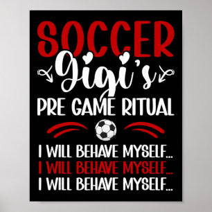 Fußball Gigi Lustige Gigi eines Fußballspielers Gi Poster