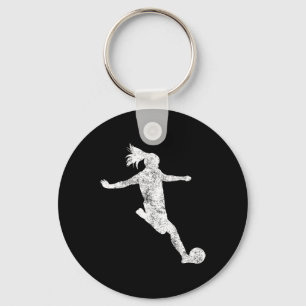 Fußball-Girl-Geschenk Schlüsselanhänger