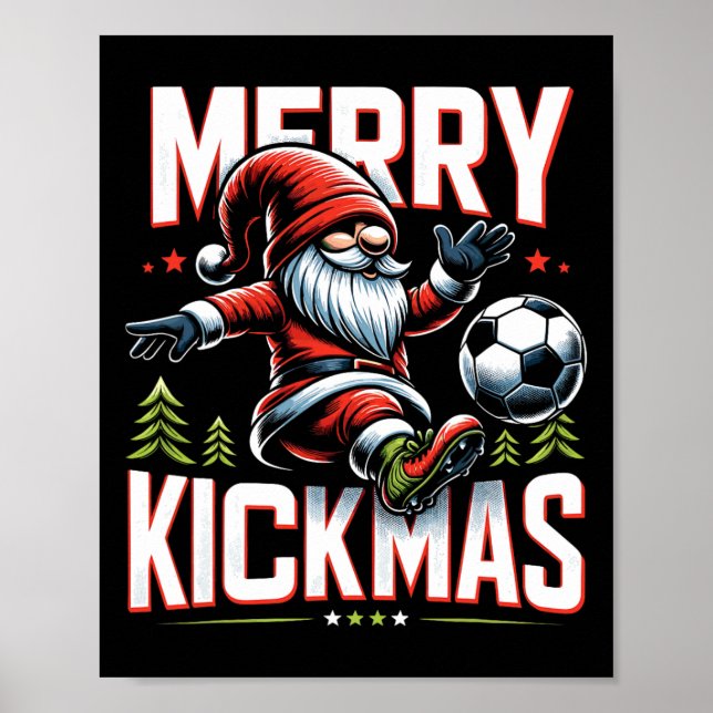 Fußball-Gnom Frohe Kickmas  Poster (Vorne)